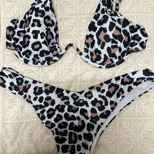 Zaful Animal Print Bikini